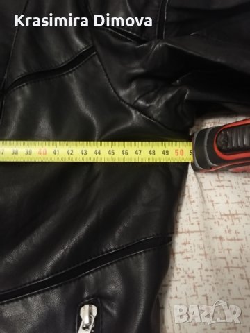 Кожено яке, снимка 3 - Якета - 38195161