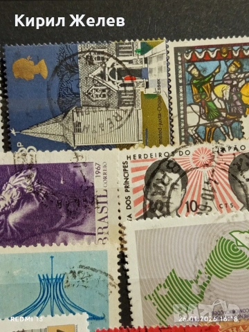 Стари пощенски марки от цял свят смесени БРАЗИЛИЯ, БЪЛГАРИЯ, за КОЛЕКЦИЯ ДЕКОРАЦИЯ 52071, снимка 6 - Филателия - 53233058