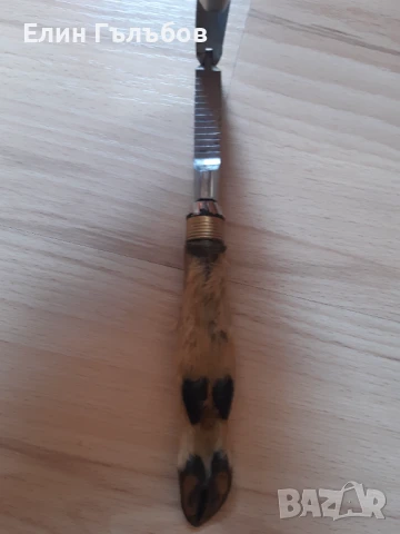 Орехотрошачка с дръжки крака от дива коза, снимка 5 - Колекции - 51273930