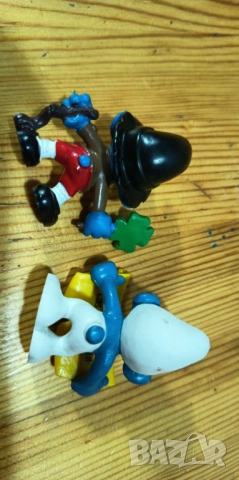 Колекционерски фигурки Schleich Смърфове (Smurfs) - Свети Патрик и Fix & Foxi Рекламен, снимка 4 - Колекции - 53396190