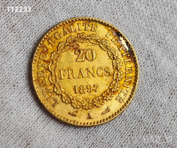 20 златни франка Гениус, снимка 2 - Нумизматика и бонистика - 53426559