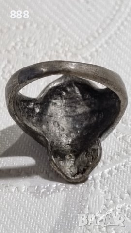 Пръстен " удължен демонски череп " , снимка 6 - Пръстени - 43275082