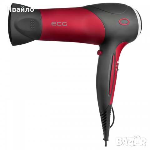 Сешоар ECG VV 112, 2000W, Черен/Червен, снимка 1