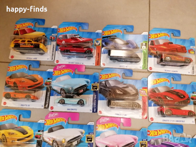 Hot Wheels Corvet, Cadillac, Chevi, El Camino, Czinger, снимка 3 - Колекции - 52355642