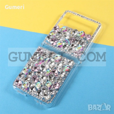 Кейс с Камъни за Samsung Galaxy Z Flip3, снимка 4 - Калъфи, кейсове - 53260396