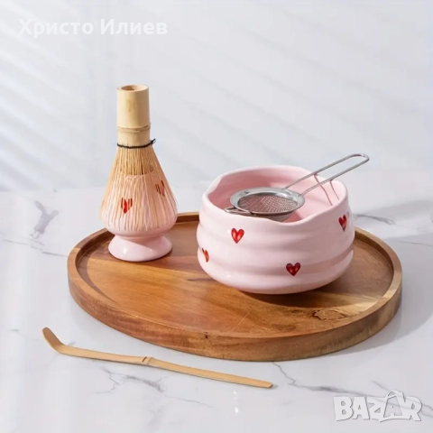 Комплект за чай матча Matcha 5 броя сет, снимка 9 - Други стоки за дома - 51444673