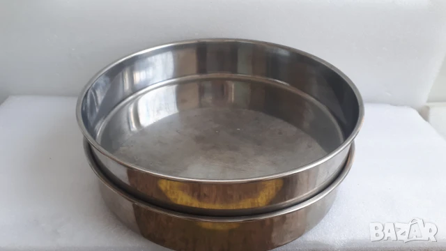 Четири кръгли метални тави, снимка 4 - Съдове за готвене - 51141020