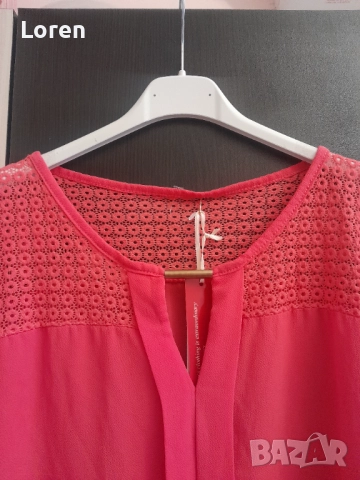 Ново!Блуза тип риза в керемидено розов цвят, снимка 9 - Ризи - 52645819