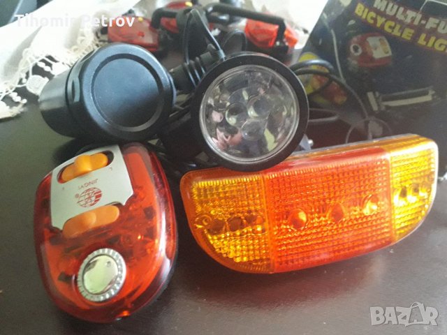 Комплект фар стоп Митаче клаксон за колело и др., снимка 2 - Аксесоари за велосипеди - 33492744