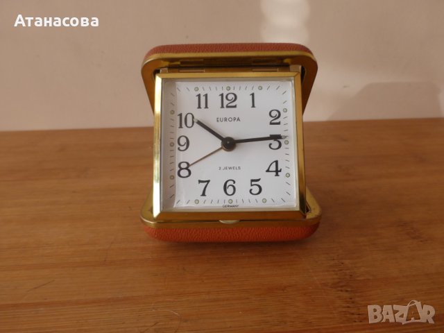Немски туристически будилник часовник Europa Европа, снимка 1 - Антикварни и старинни предмети - 43992300