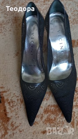 Изящни дантелени обувки, снимка 3 - Дамски елегантни обувки - 43355340