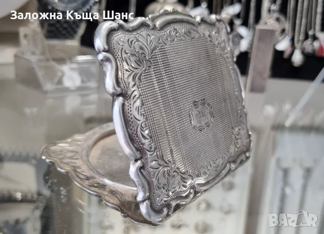 Vintage сребърна пудриера проба 900, снимка 4 - Антикварни и старинни предмети - 49319248