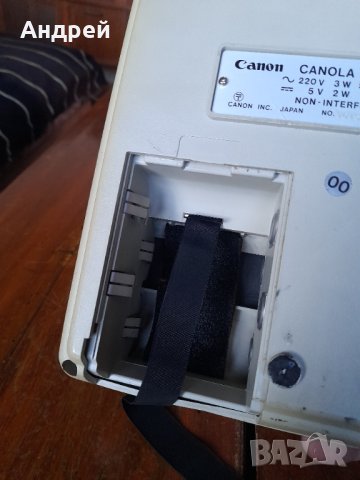 Стар калкулатор Canon Canola L810, снимка 9 - Антикварни и старинни предмети - 43383341