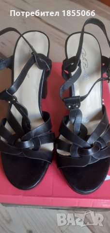 Дамски елегантни сандали с ток " Paolo Botticelli" 38н, снимка 2 - Сандали - 40601318