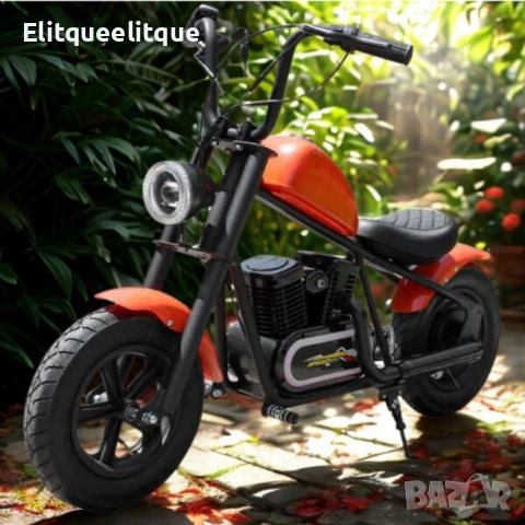 Електрически детски мотоциклет – Ретро стил и модерна технология, снимка 4 - Други - 52206014