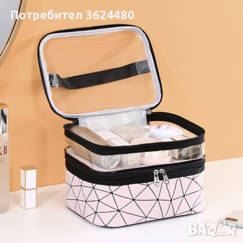 Двуетажна козметична чанта, снимка 5 - Други стоки за дома - 39986156
