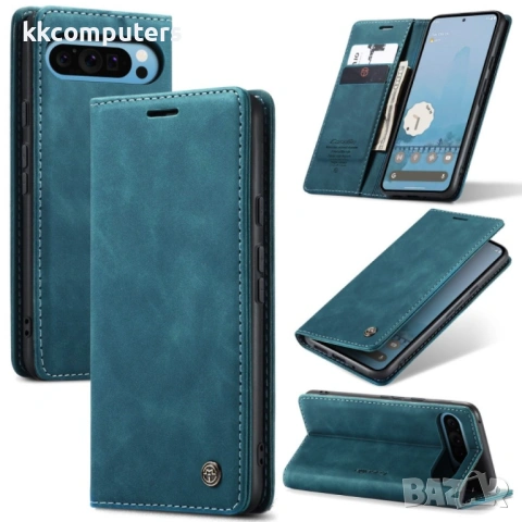 Google Pixel 9 Pro XL Wallet Кожен Калъф и Протектор, снимка 3 - Калъфи, кейсове - 53097831