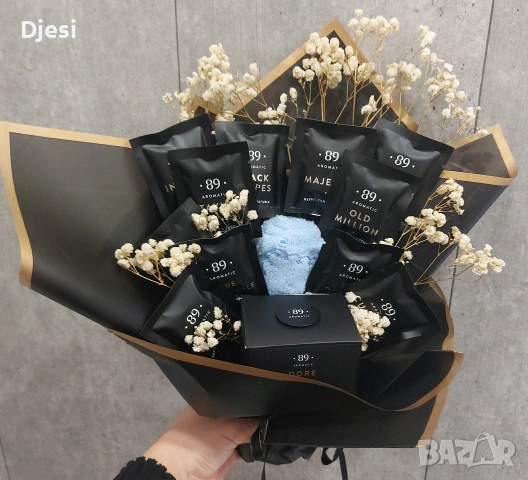 Букет за него с аромати за кола, снимка 3 - Изкуствени цветя - 53459774