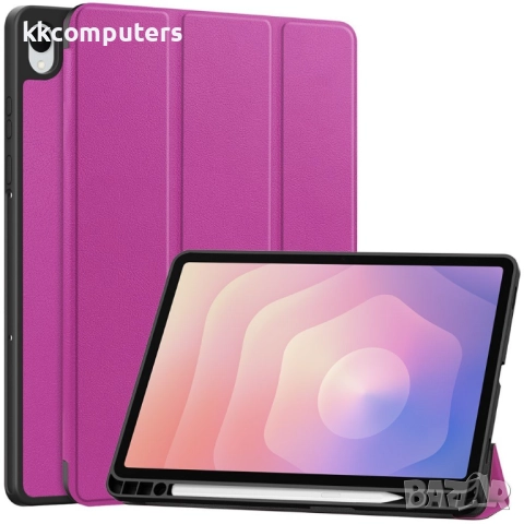 Кожен Калъф със Стойка за Samsung Galaxy Tab S11 X730 / X736- Слот за стилус, Вкл.Протектор |8 Цвята, снимка 6 - Калъфи, кейсове - 52330582