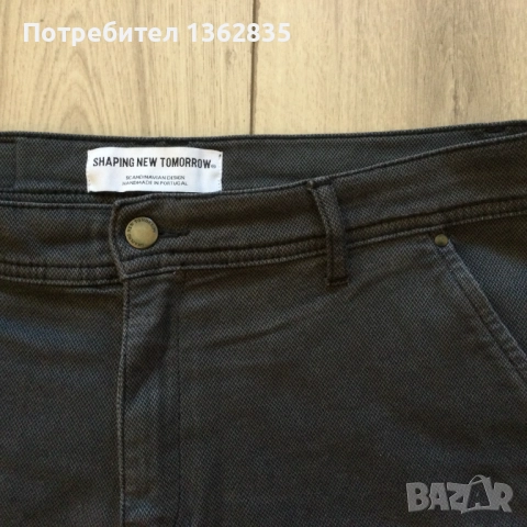 НОВИ тъмно сиви къси гащета бермуди SHAPING NEW TOMORROW размер 33, снимка 2 - Къси панталони - 51521788