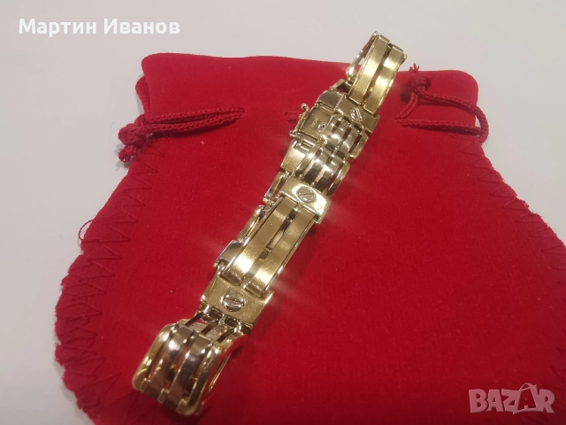 Златна мъжка гривна 2, снимка 5 - Гривни - 51879078