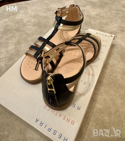 Детски сандали Geox Karly black/platinum, снимка 5 - Детски сандали и чехли - 52864014