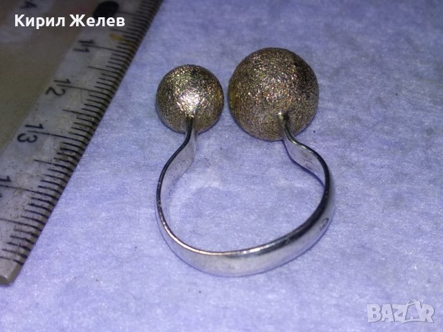 ШАРМАНТЕН РЕГУЛИРУЕМ МОДЕЛ СРЕБЪРЕН ВИНТИДЖ АРТ ПРЪСТЕН СРЕБРО 925 ПРОБА РЪЧНА ИЗРАБОТКА 40093, снимка 14 - Пръстени - 43222980
