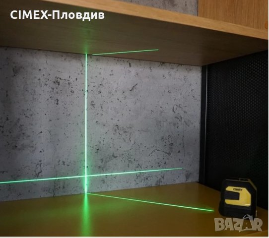 Лазерен нивелир със зелен лъч и кръстосани линии 1H1V-G, снимка 2 - Други инструменти - 33399362