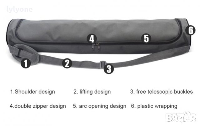 Нова Чанта * Нов Сак * Калъф за пренасяне и съхранение на йога постелка мат шалте, снимка 4 - Спортна екипировка - 33147025