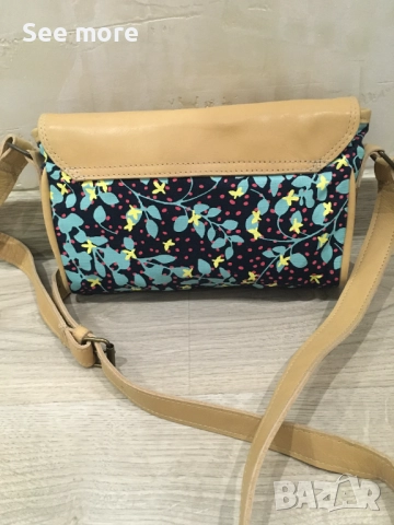 PEPERTREE чанта от естествена кожа и плат, снимка 4 - Чанти - 52071864