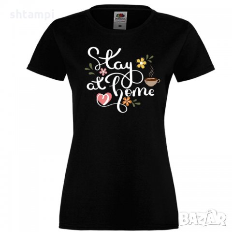 Дамска тениска Корона вирус corona virus COVID-19 Stay At Home 2