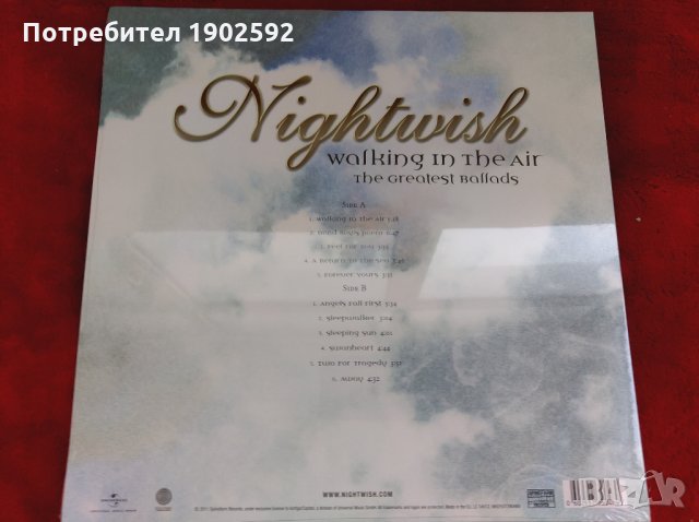 NIGHTWISH Walking in the air - the greatest ballads, снимка 3 - Грамофонни плочи - 27338874