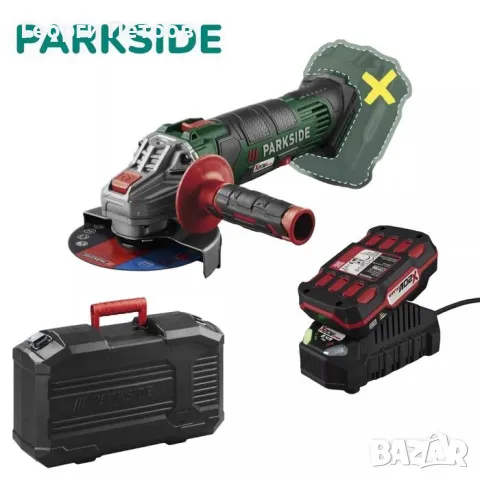 Нов ъглошлайф Parkside  20V с куфар 