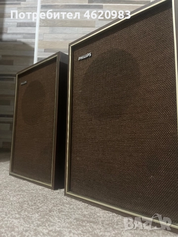  Ретро Тонколони Philips колони 6.5 инча Филипс , снимка 9 - Тонколони - 52618774