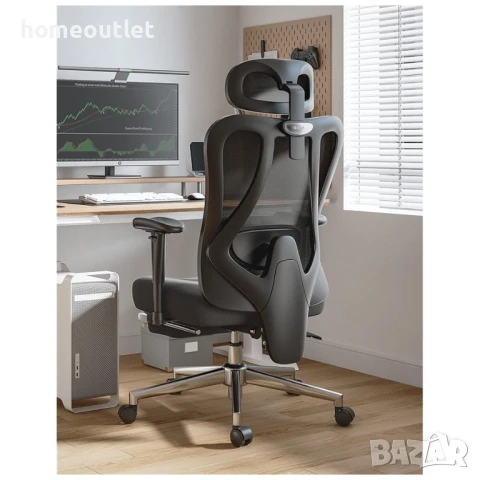 ПРОМОЦИЯ Ергономичен офис стол HBADA E101BSC-DLZ, снимка 3 - Столове - 50738274