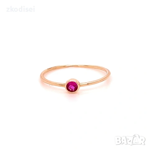 Златен дамски пръстен 0,62гр. размер:52 14кр. проба:585 модел:36954-5