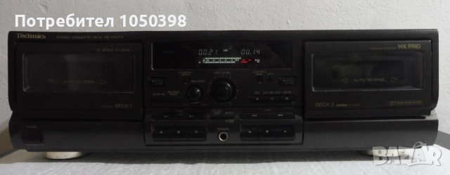 Дек Technics RS-TR474- Японски двукасетъчен автореверс- Като Нов