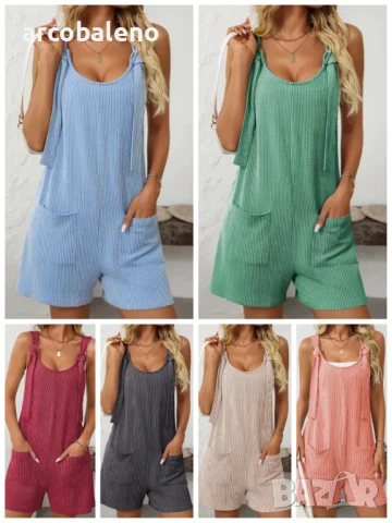 Дамски моден къс гащеризон, 10цвята 