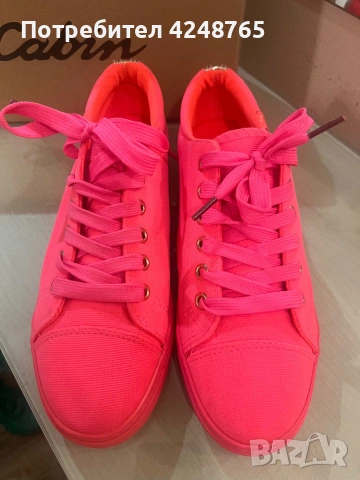 Кецове розово оранжеви електрик, снимка 3 - Кецове - 53400801