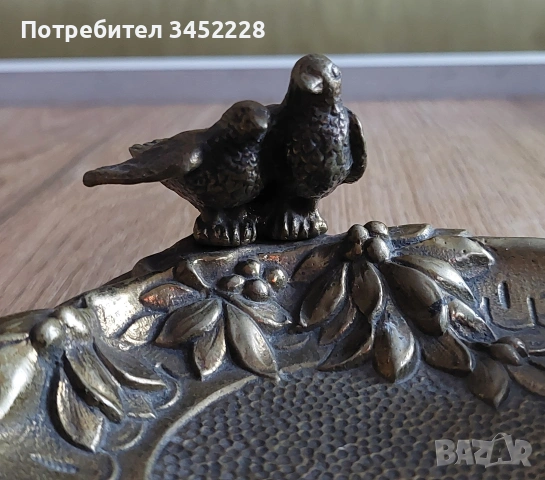 мастилница Франция винтидж бронз за ценители , снимка 7 - Антикварни и старинни предмети - 53054674