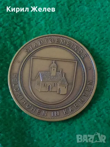 КРАСИВ ЮБИЛЕЕН КОЛЕКЦИОНЕРСКИ ПЛАКЕТ АВСТРИЯ ГРАДСКА ЦЪРКВА ДВУСТРАНЕН 38552, снимка 17 - Антикварни и старинни предмети - 41512100