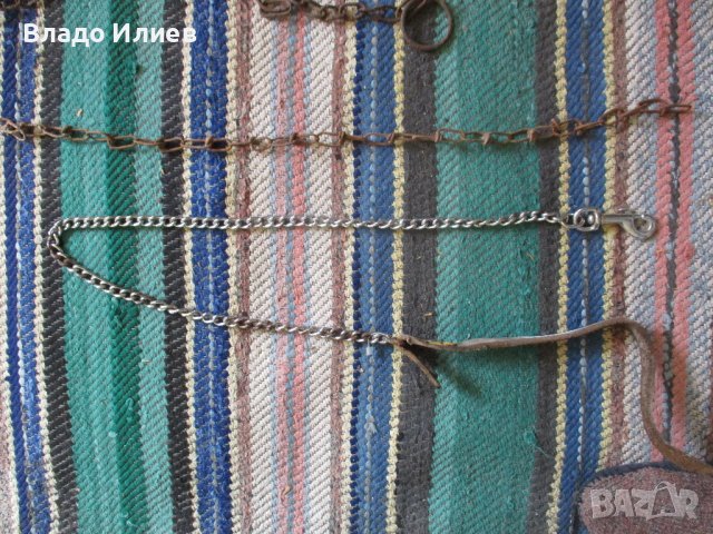 Синджири/вериги/ и каишки,служили за връзване на животни и за други цели, снимка 2 - Други стоки за дома - 41262429