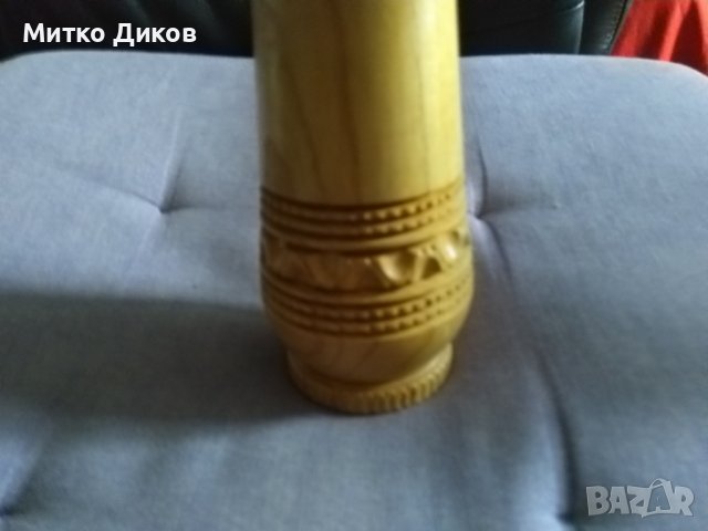 Дървена вазичка за поставяне на химикалки-моливи-дърворезбована, снимка 4 - Декорация за дома - 44051331