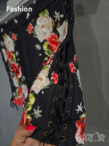 Уникални къси панталонки с висока талия, снимка 5 - Къси панталони и бермуди - 53414967