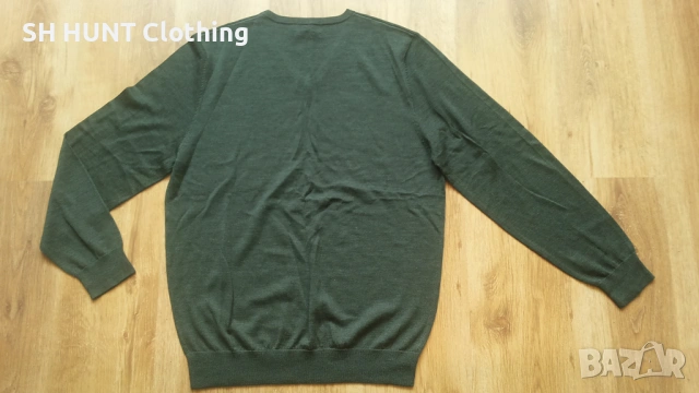 Dressmann 100% Extra Fine Merino Wool размер L / XL блуза 100% Мерино вълна - 1935, снимка 2 - Екипировка - 53192491