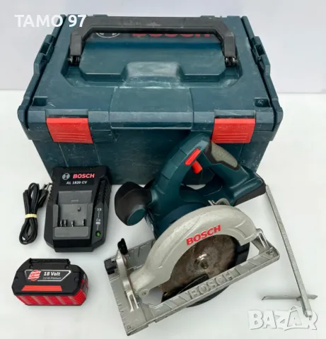 BOSCH GKS 18 V-Li - Акумулаторен ръчен циркуляр 18V перфектен!, снимка 1