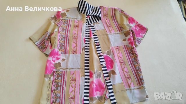 Продавам дамски ризи къс и дълъг ръкав по 7 лв, снимка 2 - Тениски - 51407441