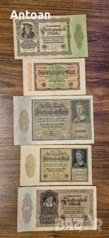 Германски марки 1904 - 1923, снимка 9 - Нумизматика и бонистика - 52939245