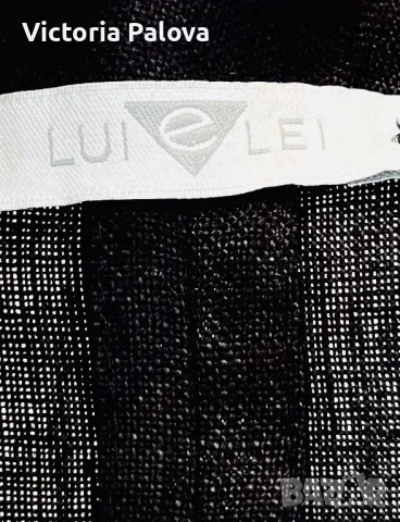 Прекрасно дизайнерско  яке-сако от груб лен LUI E LEY, снимка 4 - Сака - 47656238