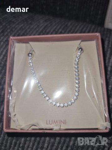 Amberta Lumini Дамско сребърно колие 925 с кубичен цирконий, 2,4 mm, снимка 7 - Колиета, медальони, синджири - 43079846